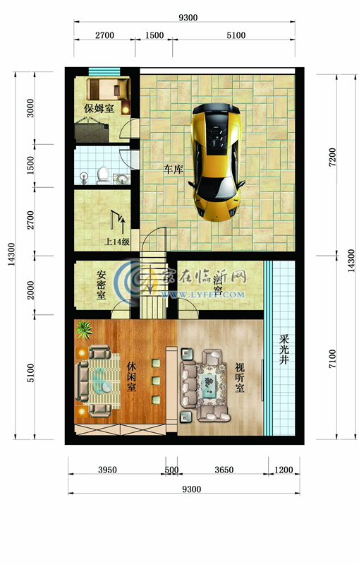 別墅戶型圖C-地下