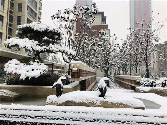 皚皚白雪映紅墻 首府雪景似畫(huà)廊