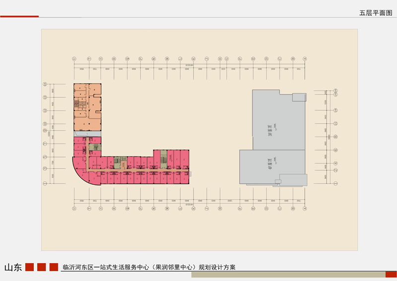 果潤?quán)徖镏行?五層平面戶型圖