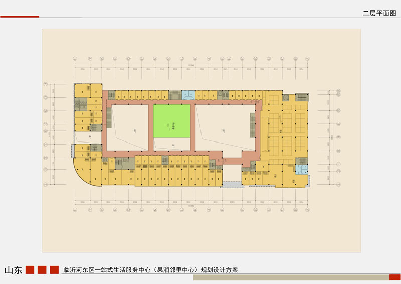 果潤?quán)徖镏行?二層平面戶型圖