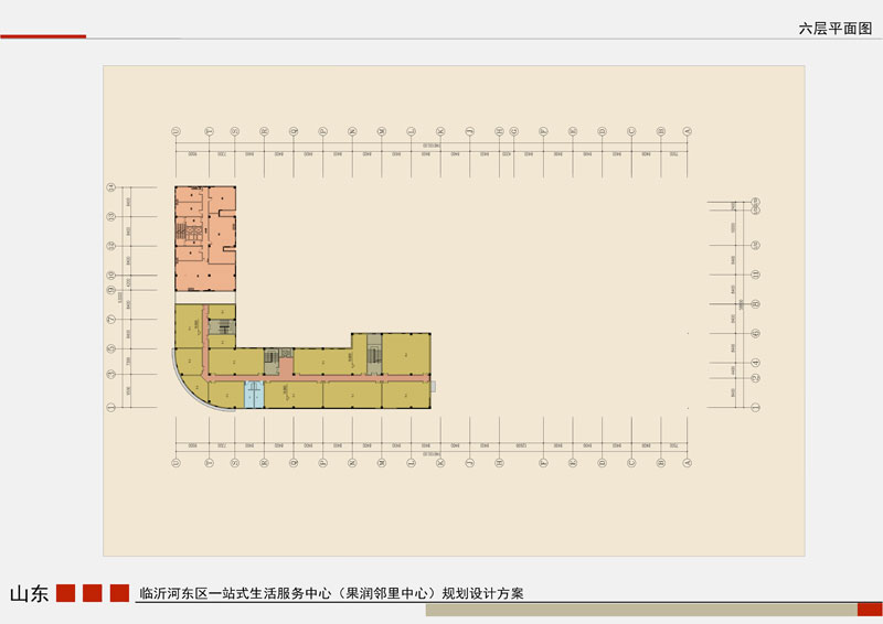 果潤?quán)徖镏行?六層平面戶型圖