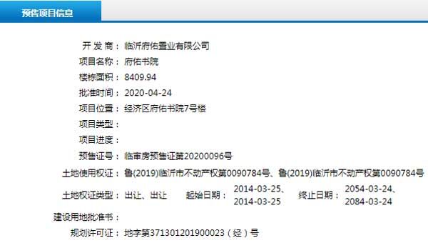 4月下旬臨沂共31項目獲預售證 共批準78棟樓