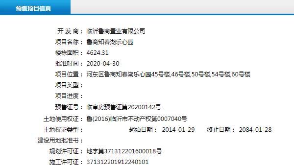 4月下旬臨沂共31項目獲預售證 共批準78棟樓