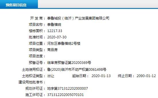 7月下旬臨沂共28項目獲預售證 共批準83棟樓