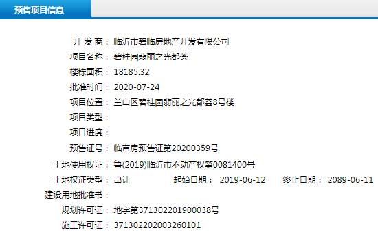 7月下旬臨沂共28項目獲預售證 共批準83棟樓