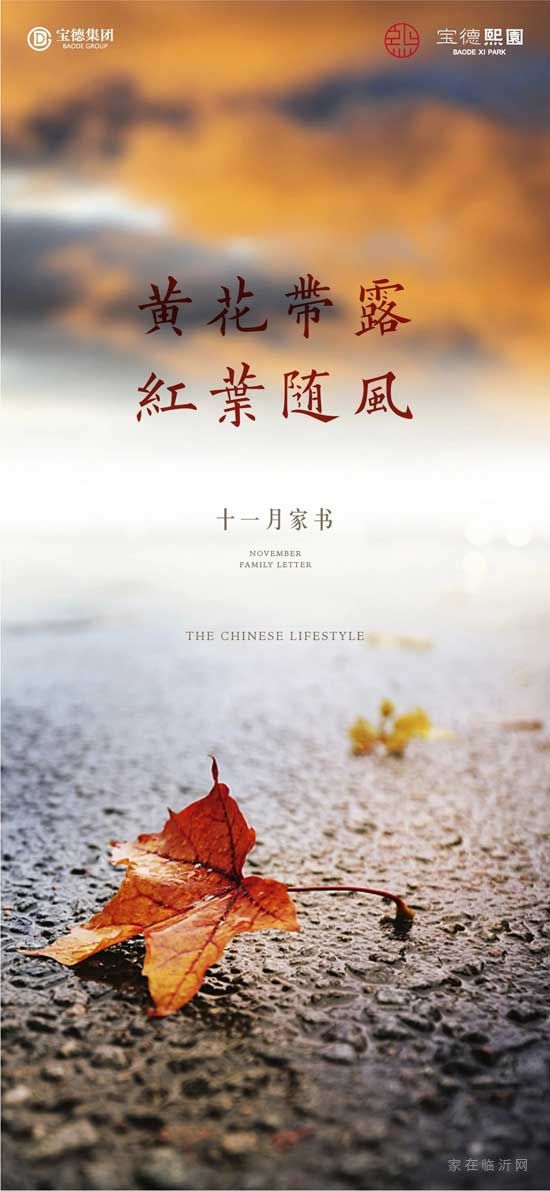 黃花帶露，紅枼隨風(fēng)|寶德·熙園敬呈十一月家書(shū)